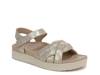 Rosa Wedge Sandal Gold Metallic Leather view