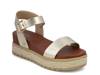 Kenji Wedge Sandal Gold Metallic view