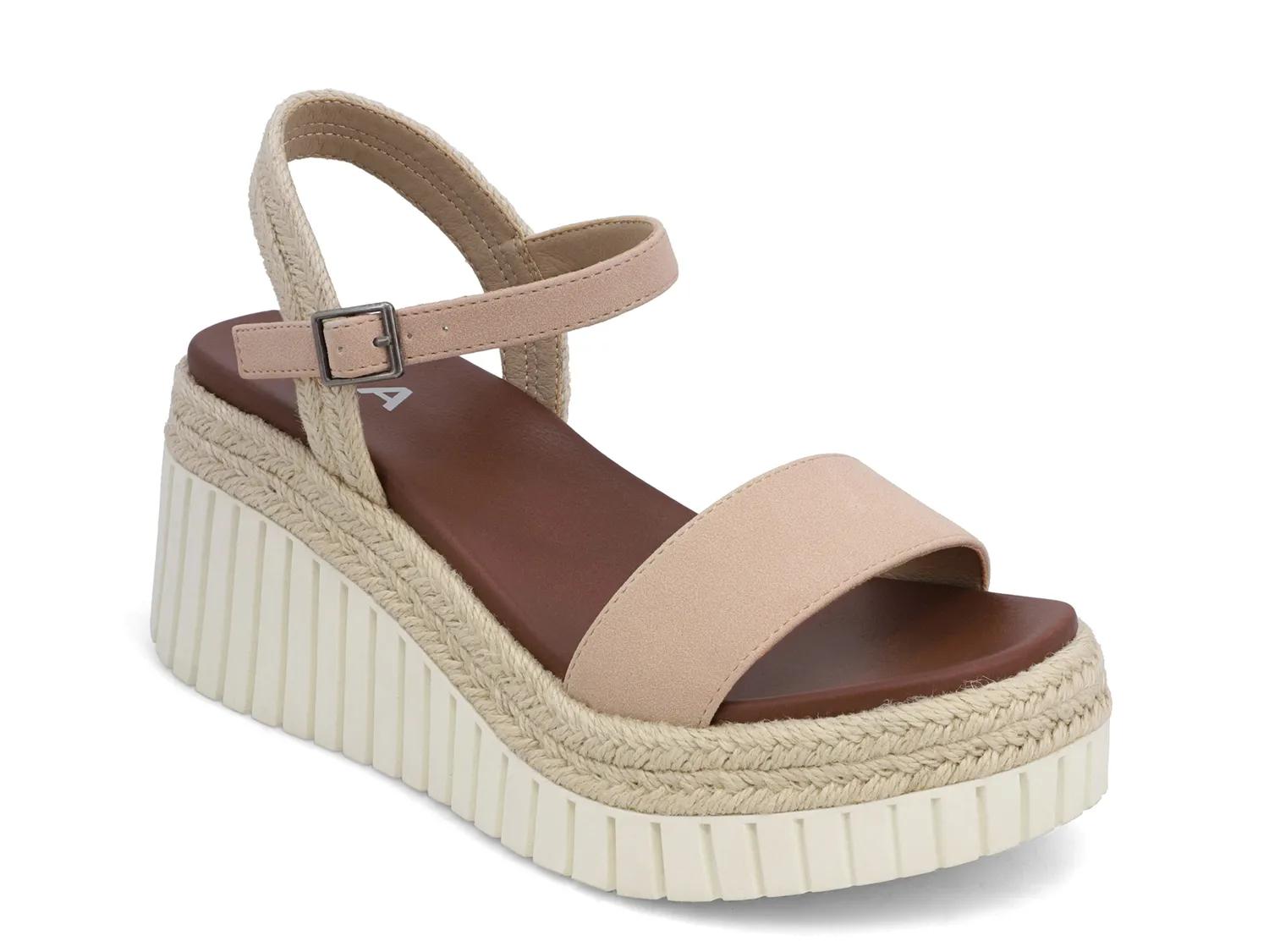 Mia Yanis Espadrille Wedge Sandal | Women's | Blush | Size 7.5 | Sandals | Ankle Strap