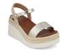 Yanis Espadrille Wedge Sandal Gold Metallic view