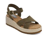 Nikky Wedge Sandal Dark Green view