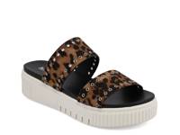 Lexi Platform Sandal Tan/Black Leopard Print Synthetic view