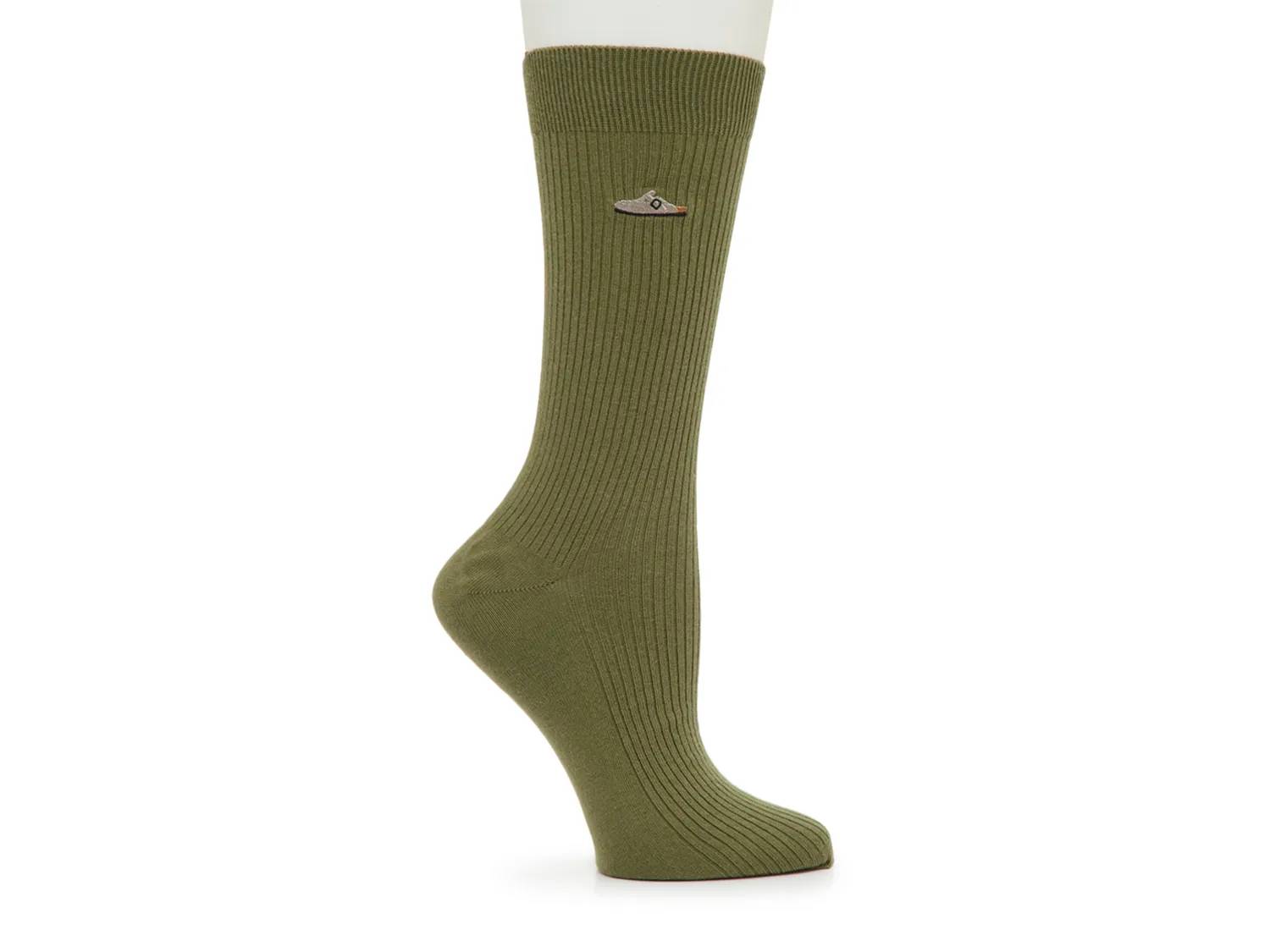 Cotton Ribbed Men's Crew Socks