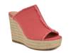 Baja Wedge Sandal Red view