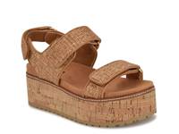 Heavin Wedge Sandal Dark Natural Tan view