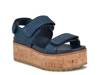 Heavin Wedge Sandal Blue view
