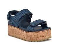 Heavin Wedge Sandal Blue view