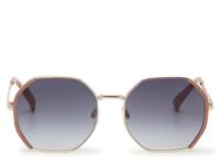 Octagon Sunglasses Blush/Gold Metallic view