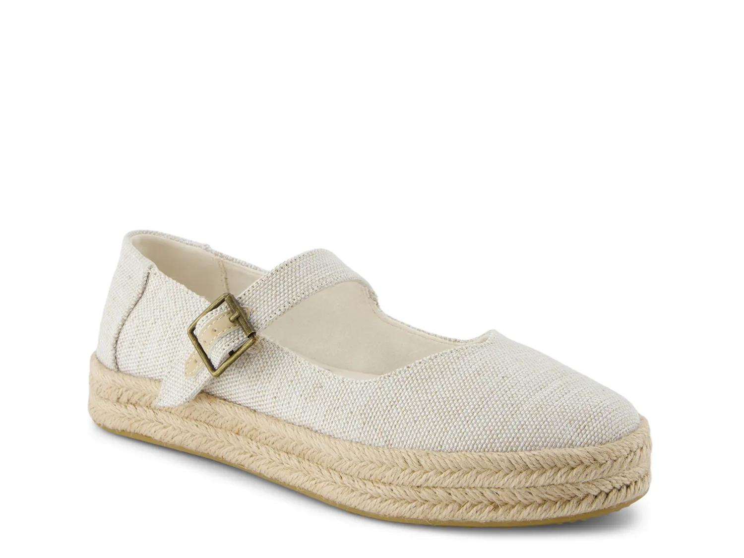 TOMS Carolina Mary Jane Platform Espadrille SlipOn | Women's | Off White | Size 10 | Slip-Ons | Espadrille | Mary Jane | Platform