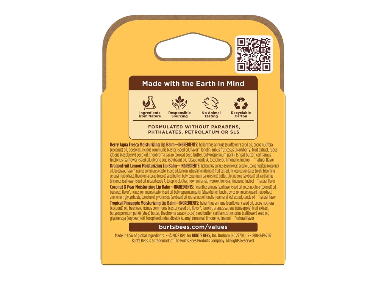 Tropical Lip Balm Set - 4 Pack