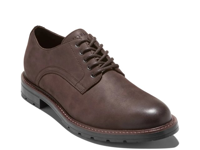 Cole Haan Men's Chamberlin Grand Plain Toe Oxfords - Dark Chocolate - 8.5