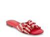Orbit Sandal Red/White Stripe view