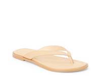 Leo Flip Flop Natural Beige Leather view
