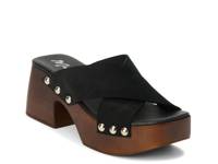 Venice Platform Sandal Black Suede view