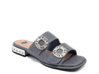 Resort Sandal Blue Denim Fabric view