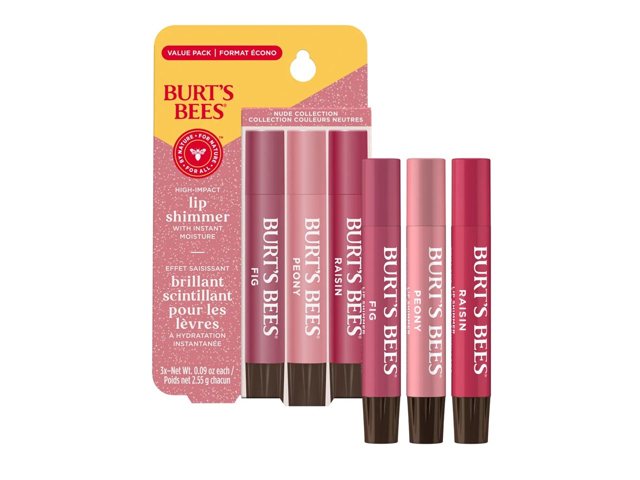 Nude Collection Lip Shimmer Set - 3 Pack