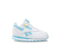 Classic Leather Sneaker - Kids' White/Blue view