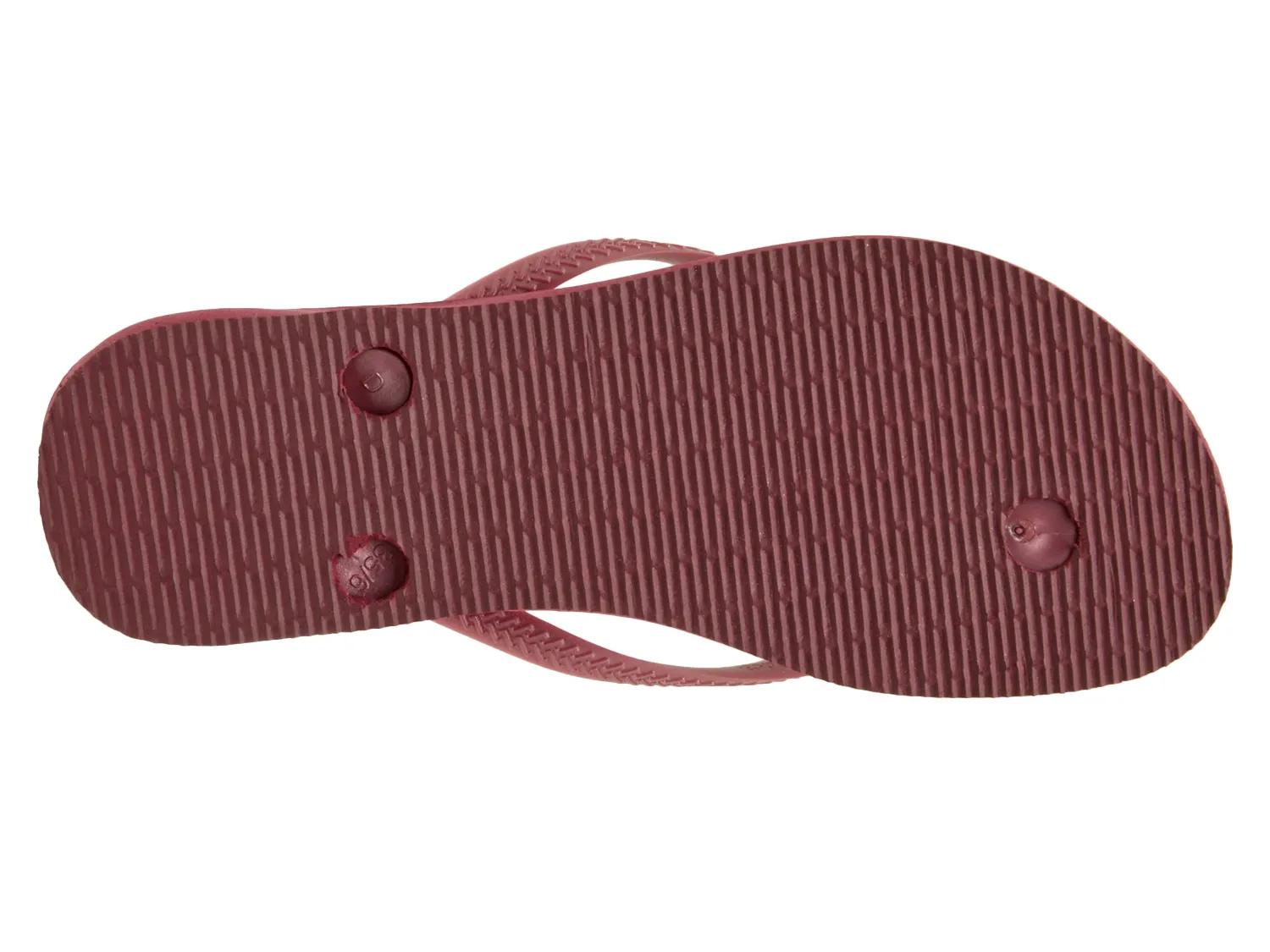 Slim Logo Metallic Flip Flop - Women's
