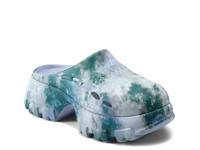 Bryce Clog - Women's Purple/Green Abstract Print view