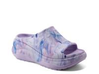 Haddie Wedge Sandal - Women's Purple/Blue Marble Print view