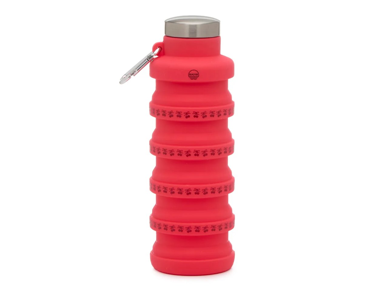 Collapsible 17-Oz. Cherry Print Water Bottle