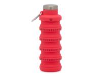 Collapsible 17-Oz. Cherry Print Water Bottle Red view
