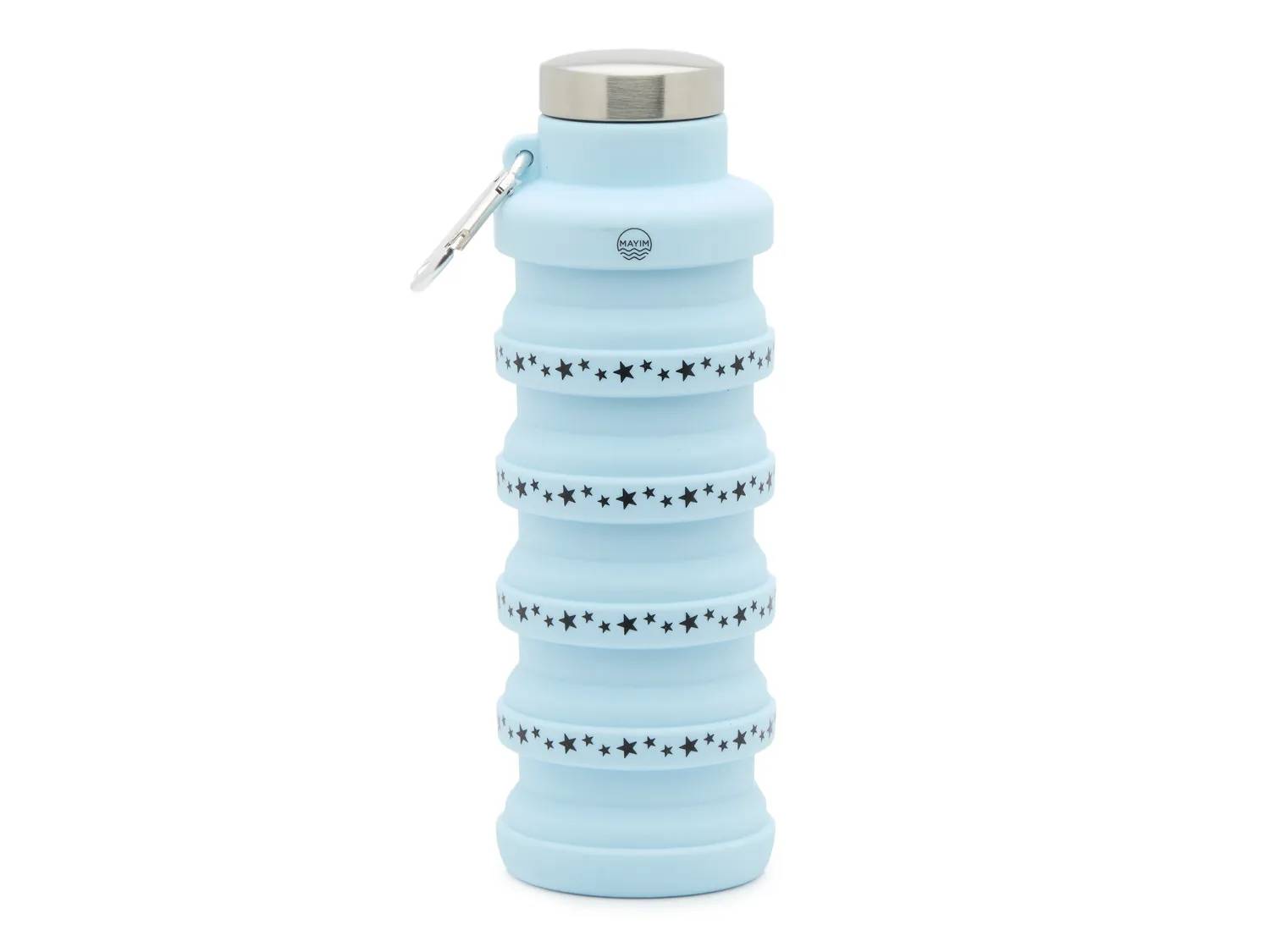 Collapsible 17-Oz. Star Print Water Bottle