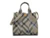 Mini Knit Check Satchel Light Grey Plaid Print view