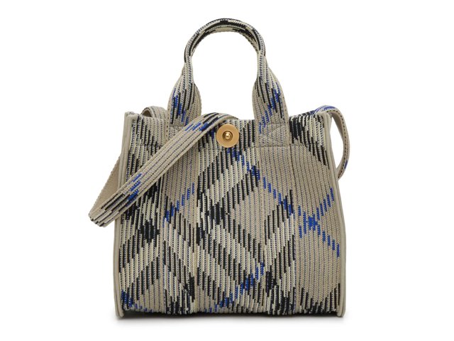 Mini Knit Check Satchel