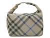 Medium Peg Hobo Bag Light Grey Plaid Print view