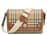 Medium Check Crossbody Bag Tan Plaid Print view