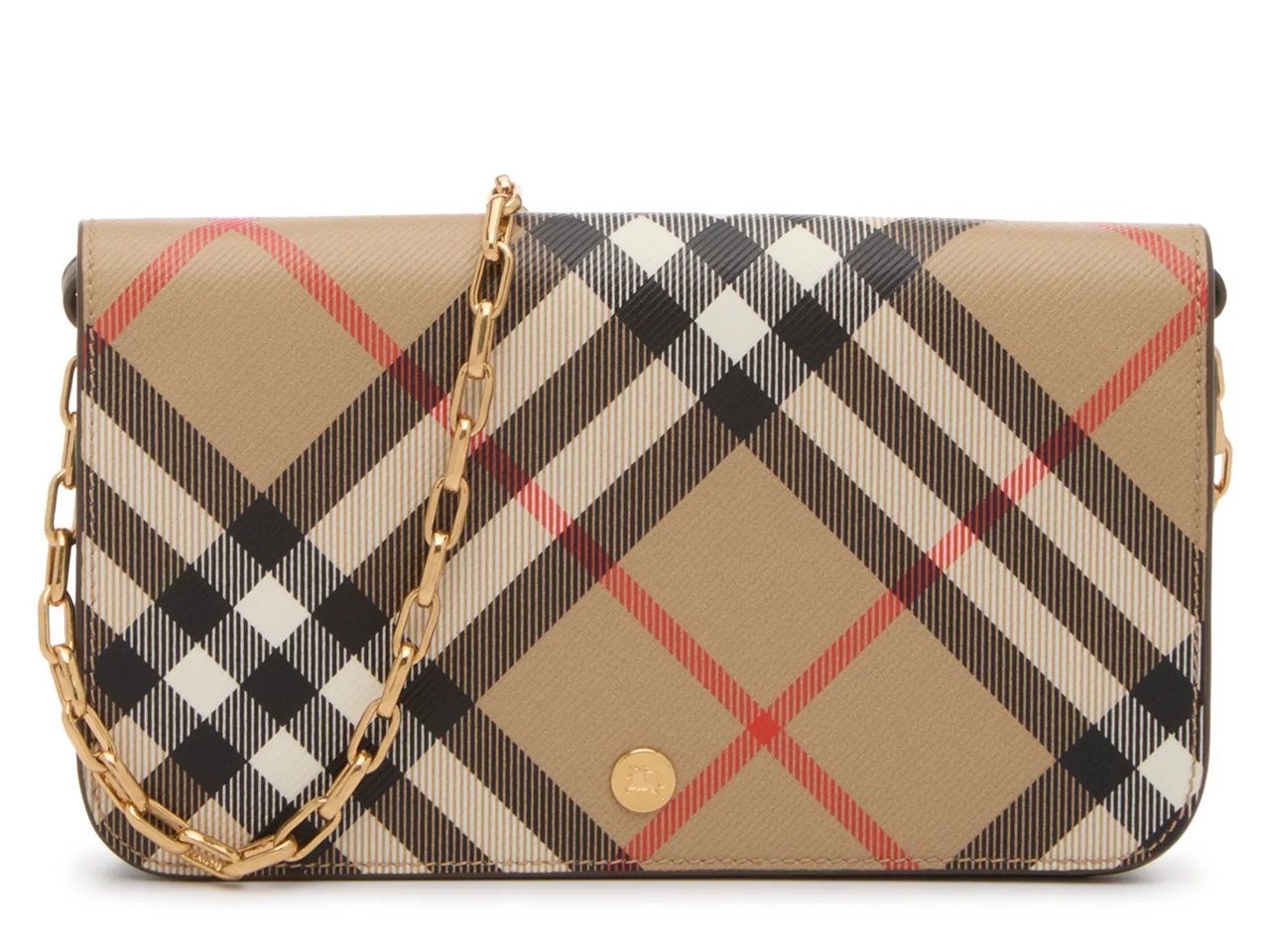 Check Chain Wallet Crossbody