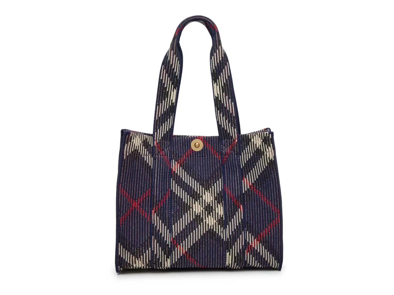 Small Knit Check Tote