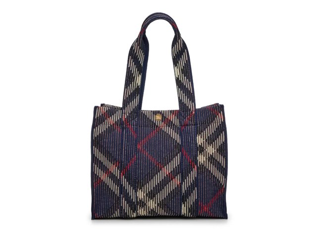Small Knit Check Tote
