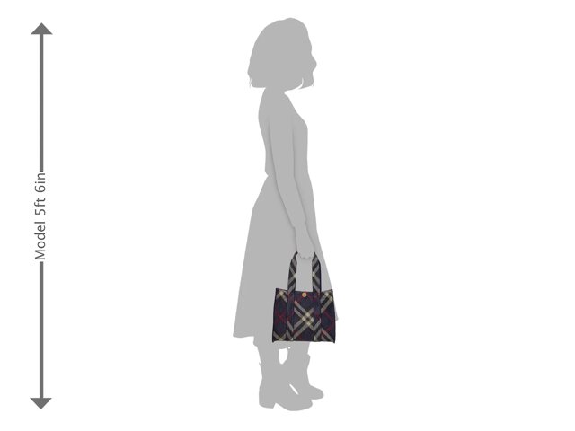 Small Knit Check Tote