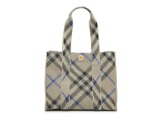 Small Knit Check Tote