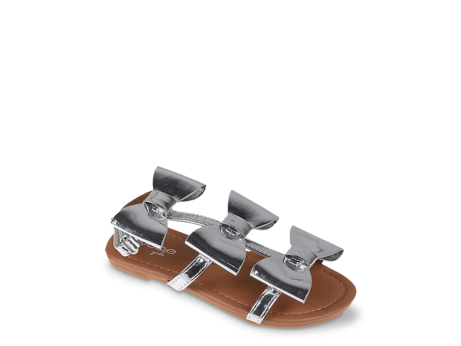 Bebe Juliet Sandal Kids' In Silver Metallic