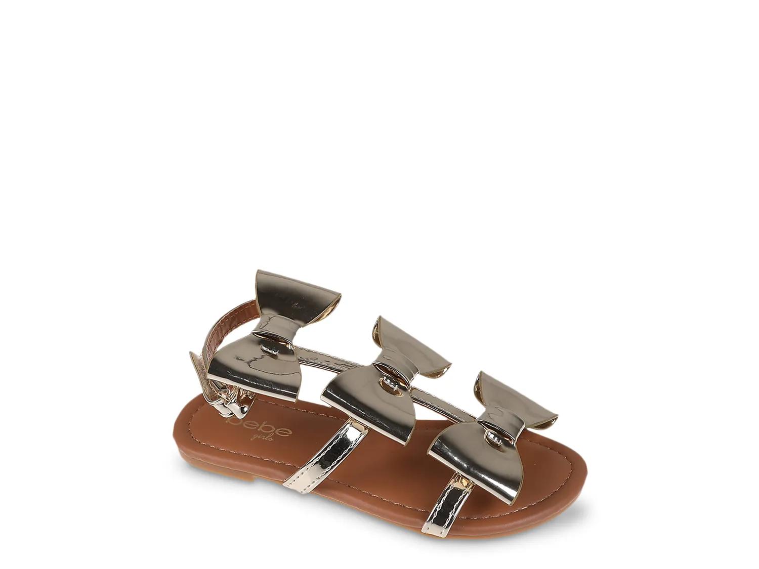 Bebe Juliet Sandal Kids' In Gold Metallic