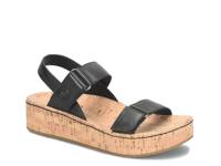 Sloan Wedge Sandal Black Leather view