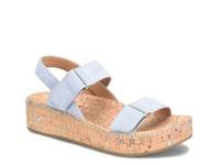 Sloan Wedge Sandal Grey Suede view