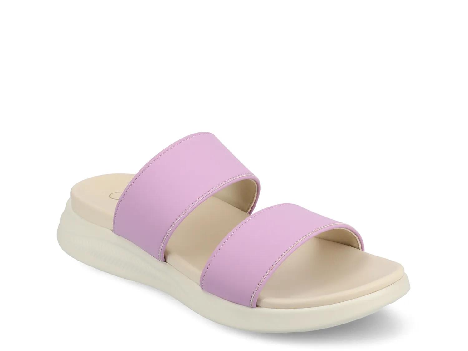 Journee Janis Wedge Sandal | Women's | Lilac | Size 6 | Sandals