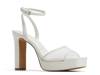 Chic Glimmer Platform Sandal White view