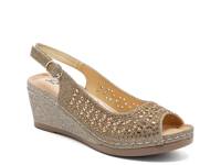 Anita Wedge Sandal Gold Metallic view