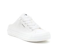 Cheery Platform Mule White Canvas view