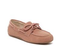 Dawson Boat Shoe Dusty Pink Fabric view