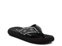 Spotlight Flip Flop Black Geometric Print view