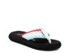 Spotlight Flip Flop White/Multicolor Wavy Embroidery  view