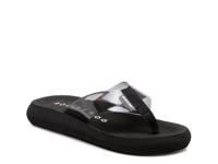 Sunset Flip Flop Black/Grey Lucite view