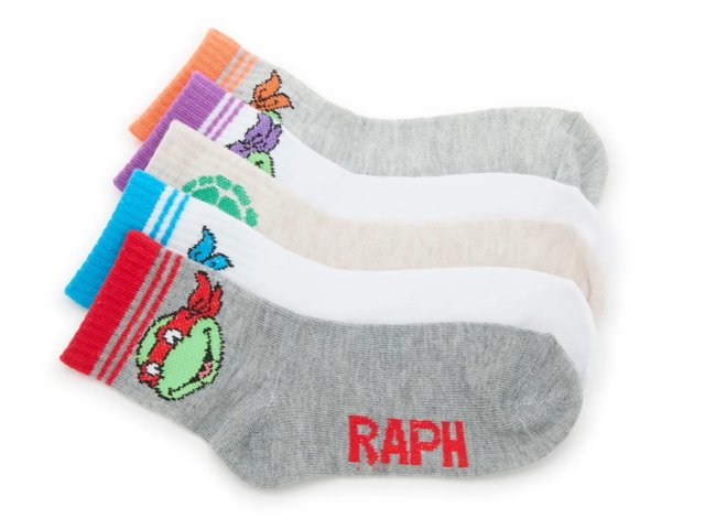 Kids' Mid Crew Socks - 5 Pack