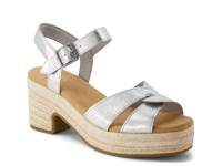 Isla Espadrille Platform Sandal - Women's Silver Metallic view